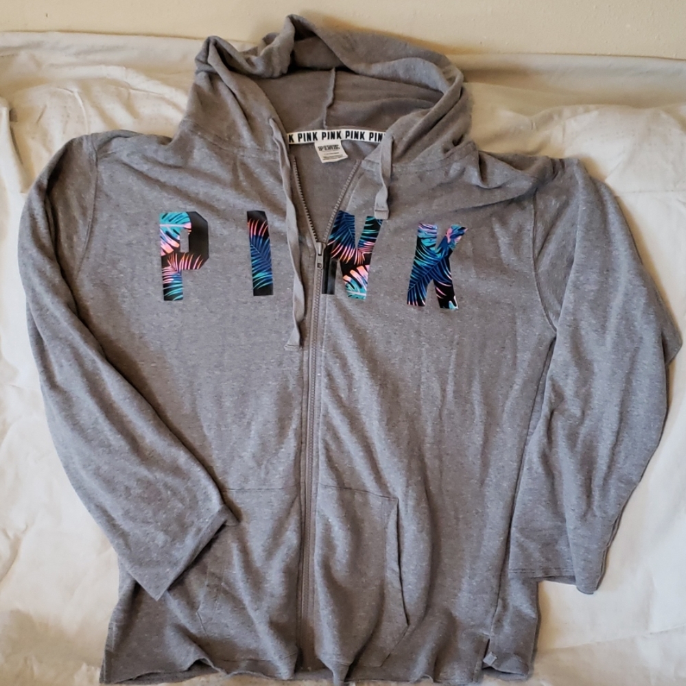 PINK zip up hoodie